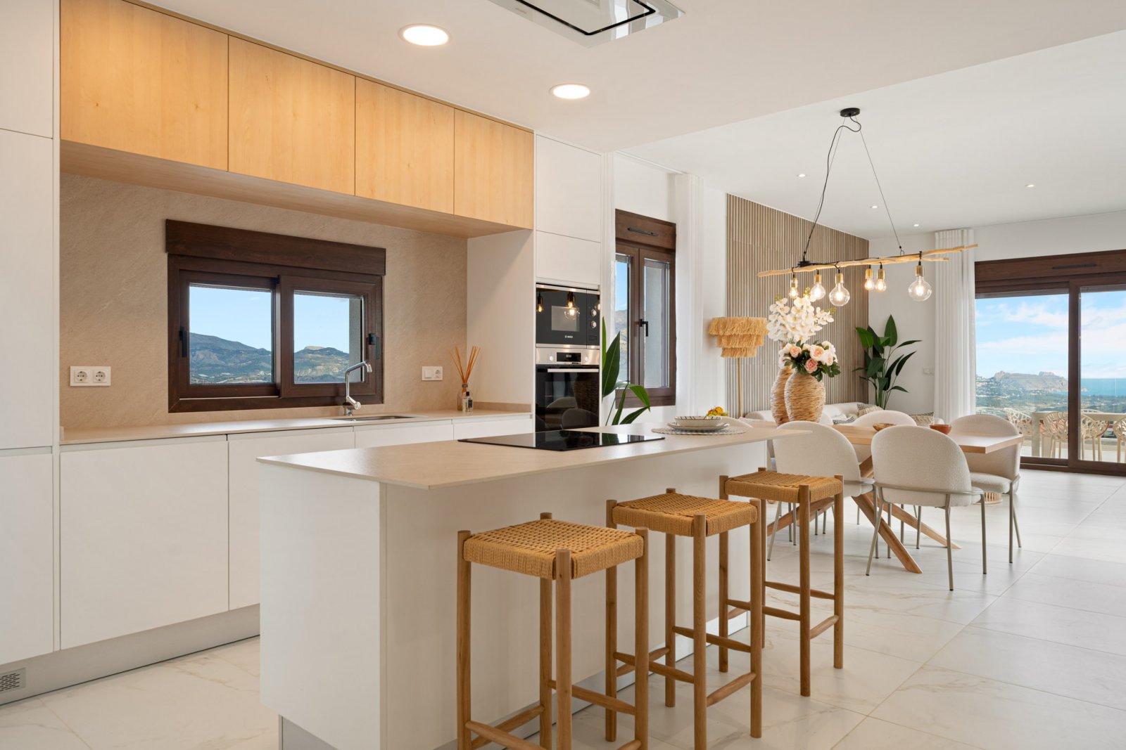 Exklusive Häuser, privater Pool und Meerblick, Polop