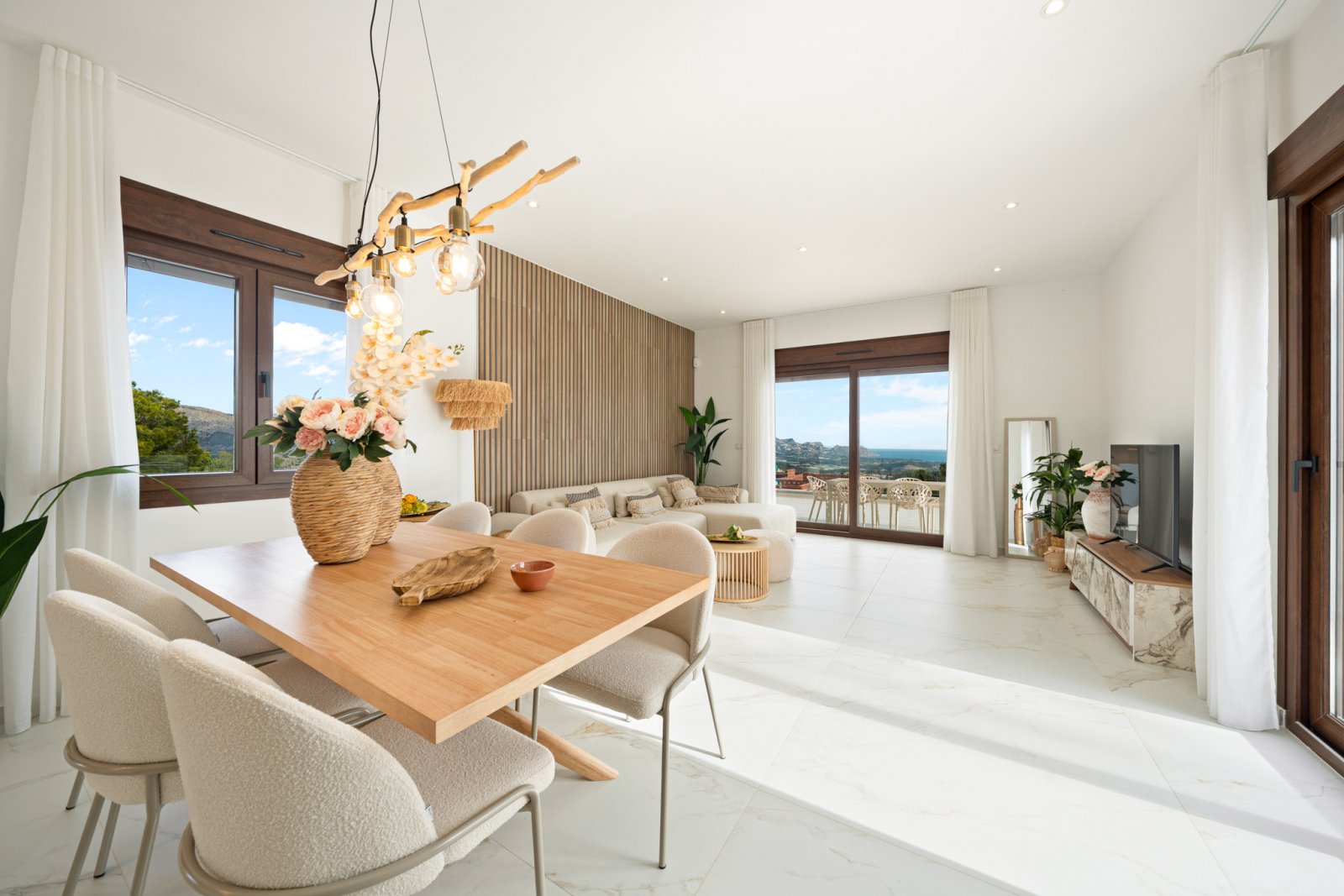 Exklusive Häuser, privater Pool und Meerblick, Polop