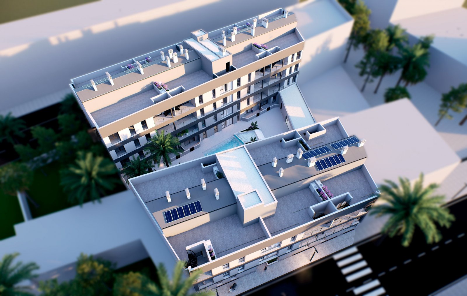 Exklusive Apartments 500 m vom Meer entfernt, Swimmingpool und Terrassen, Lo Pagán