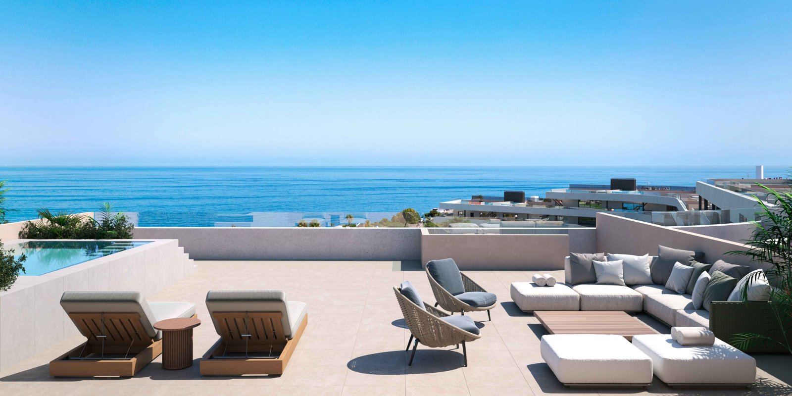 Luxusapartments, 1 km vom Meer entfernt mit Swimmingpool und Garten, Manilva