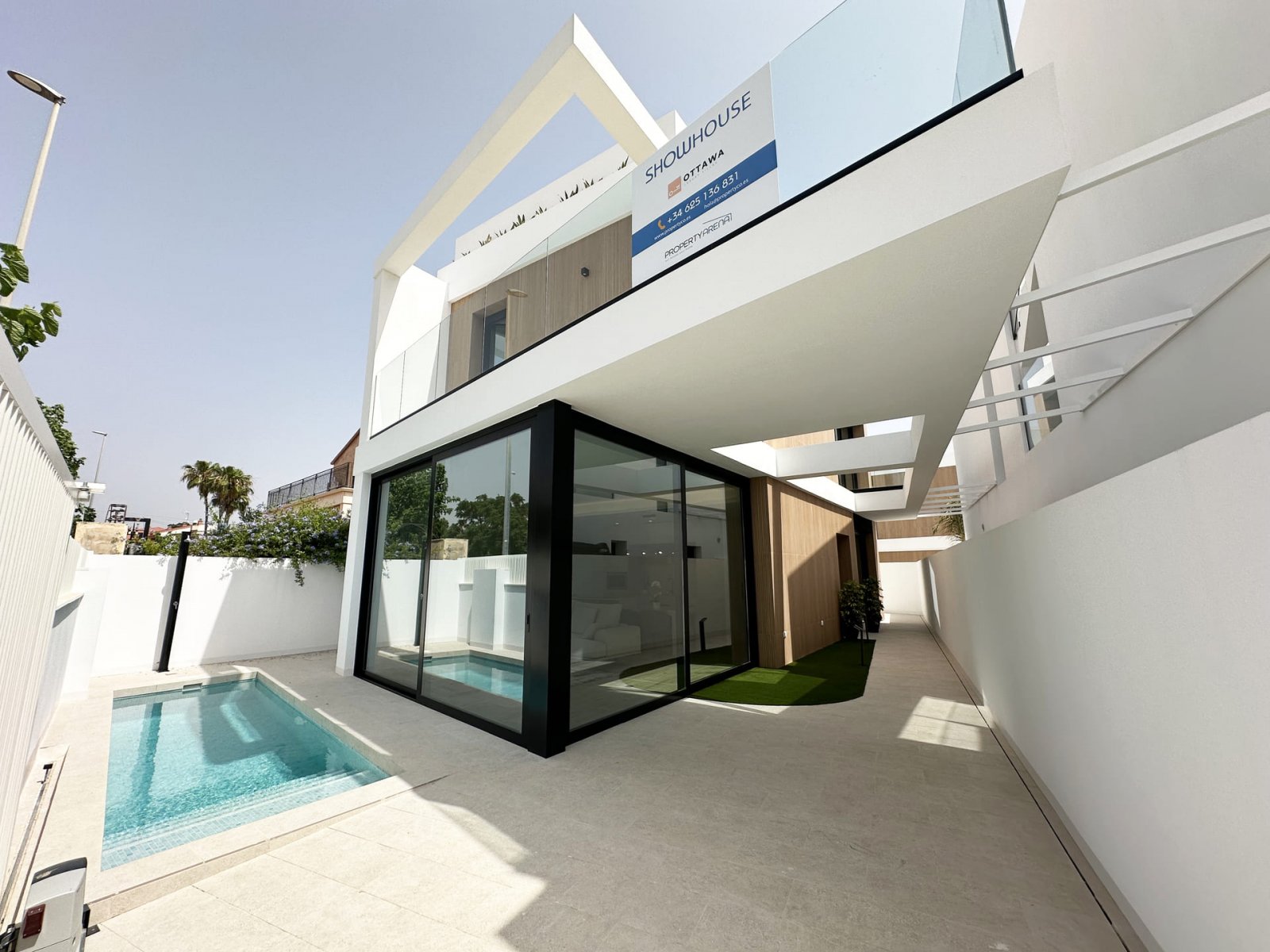 Moderne Einfamilienhäuser, privater Pool, 300 m vom Meer entfernt, Torre de la Horadada