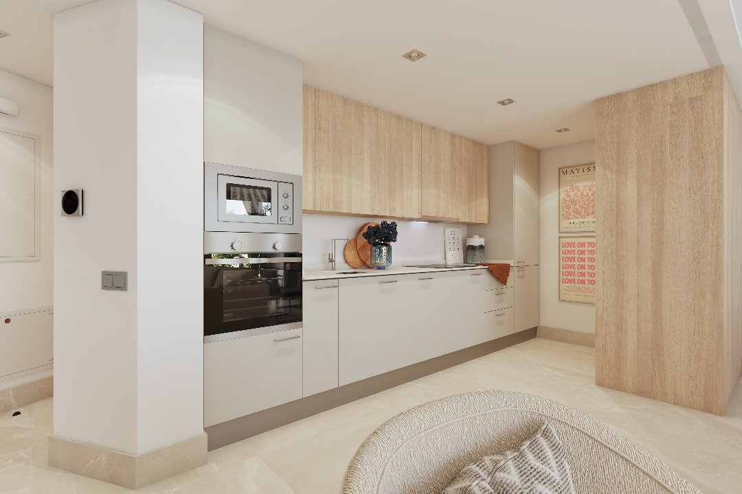 Modernes Apartment mit Meerblick und Pool, Las Lagunas de Mijas