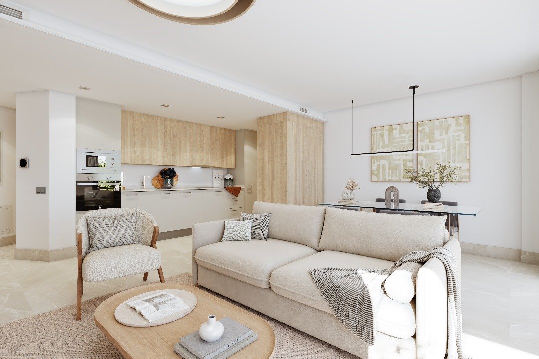 Modernes Apartment mit Meerblick und Pool, Las Lagunas de Mijas