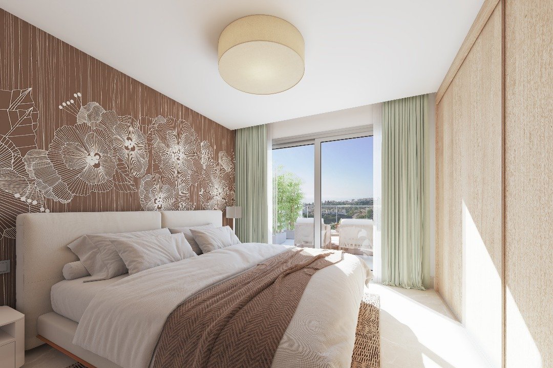 Modernes Apartment mit Meerblick und Pool, Las Lagunas de Mijas