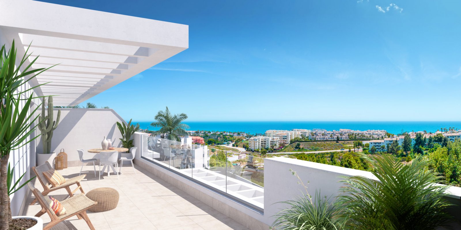 Moderne Apartments, 1 km vom Meer und Golfplatz entfernt, Las Lagunas de Mijas