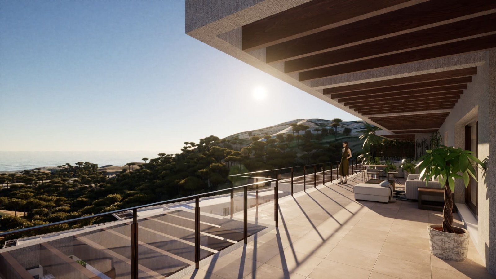 Modernes Apartment mit Meerblick und Terrasse in Calahonda