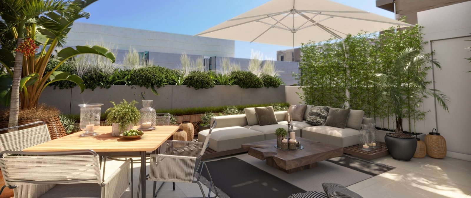 Exklusives Penthouse mit großzügiger Terrasse in Meeres- und Golfnähe im Zentrum von Palma de Mallorca