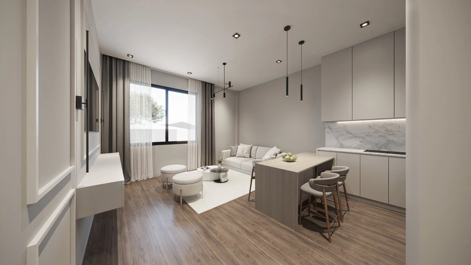 Moderne Wohnungen 2 km vom Meer entfernt, Schwimmbad und Fitnessraum, Las Lagunas de Mijas