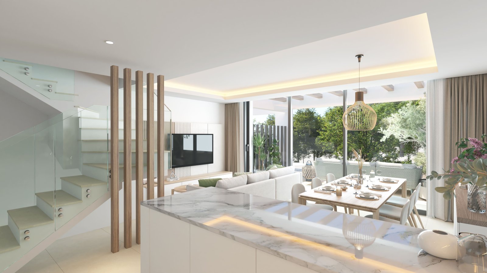 Luxuriöse Stadthäuser, 1 km vom Meer entfernt, Las Lagunas de Mijas