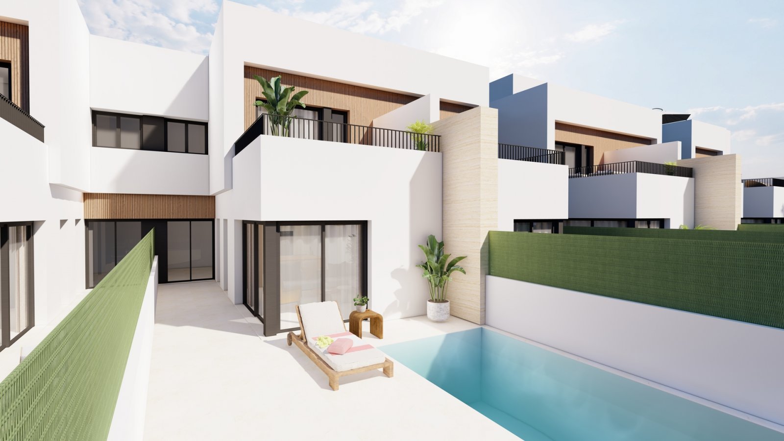 San Javier, Murcia: Attraktives Stadthaus mit Schwimmbad und 1 km vom Meer entfernt San Javier 
