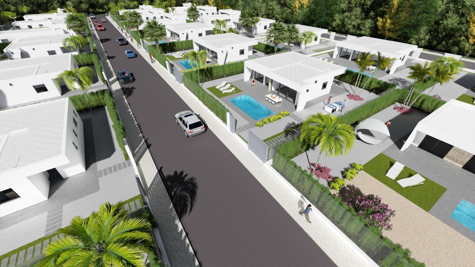 Exklusive Villen mit privatem Pool, ruhige natürliche Umgebung, Calasparra