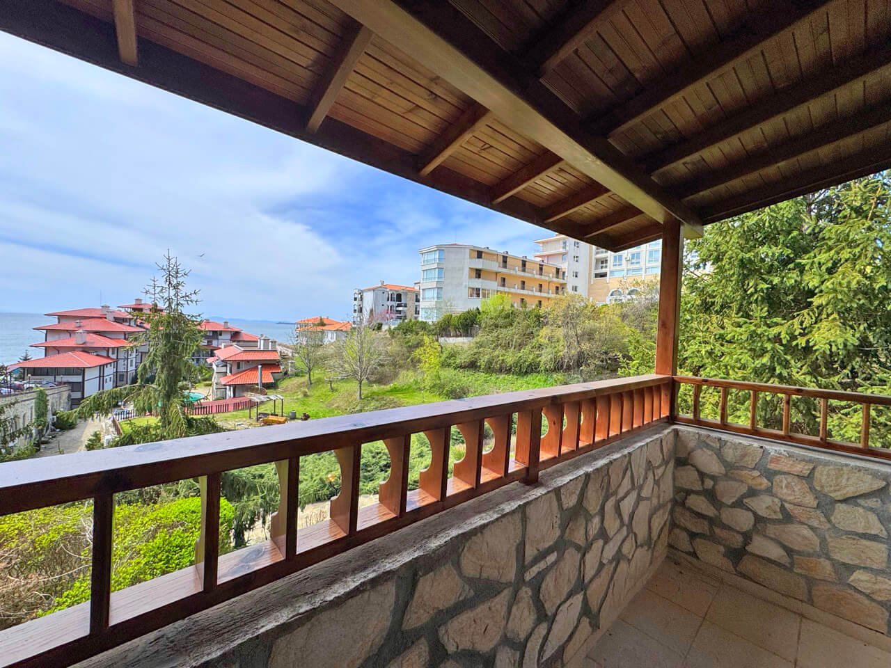 Sveti Vlas: Zweizimmerwohnung mit Meerblick im Komplex Etara 2 in Sveti Vlas, Bulgarien 