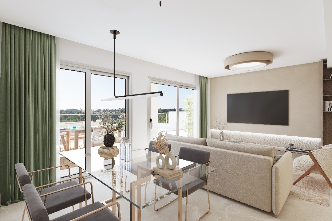 Praktische Wohnung mit Garten und großer Terrasse in der Nähe des Meeres Las Lagunas de Mijas