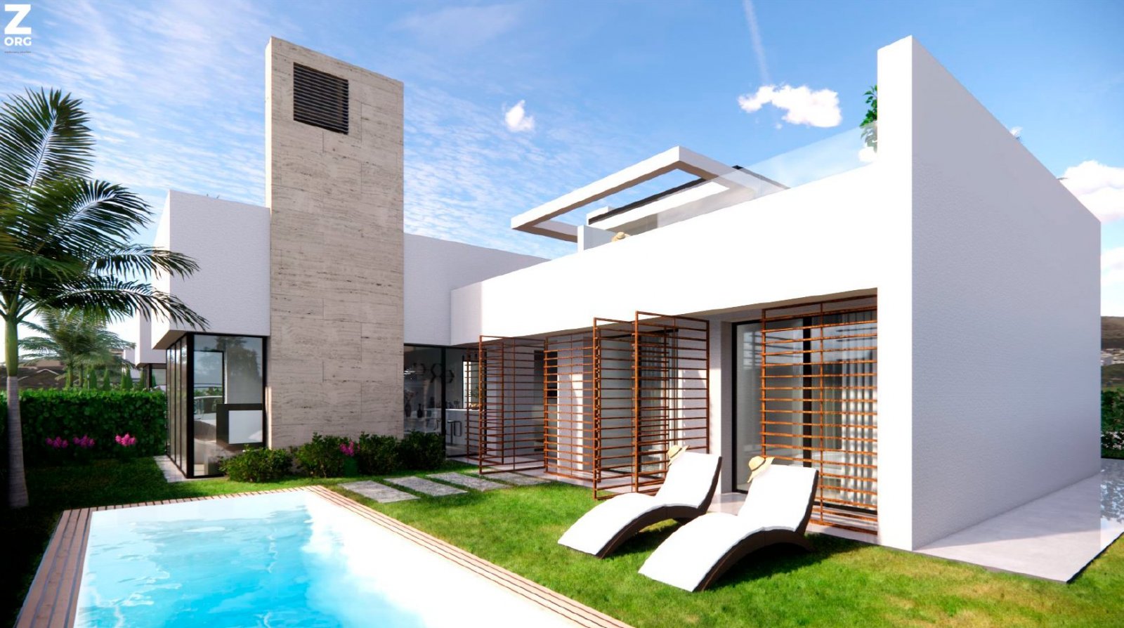 Exklusive freistehende Ferienhäuser, privater Pool und Garten, Santa Rosalía