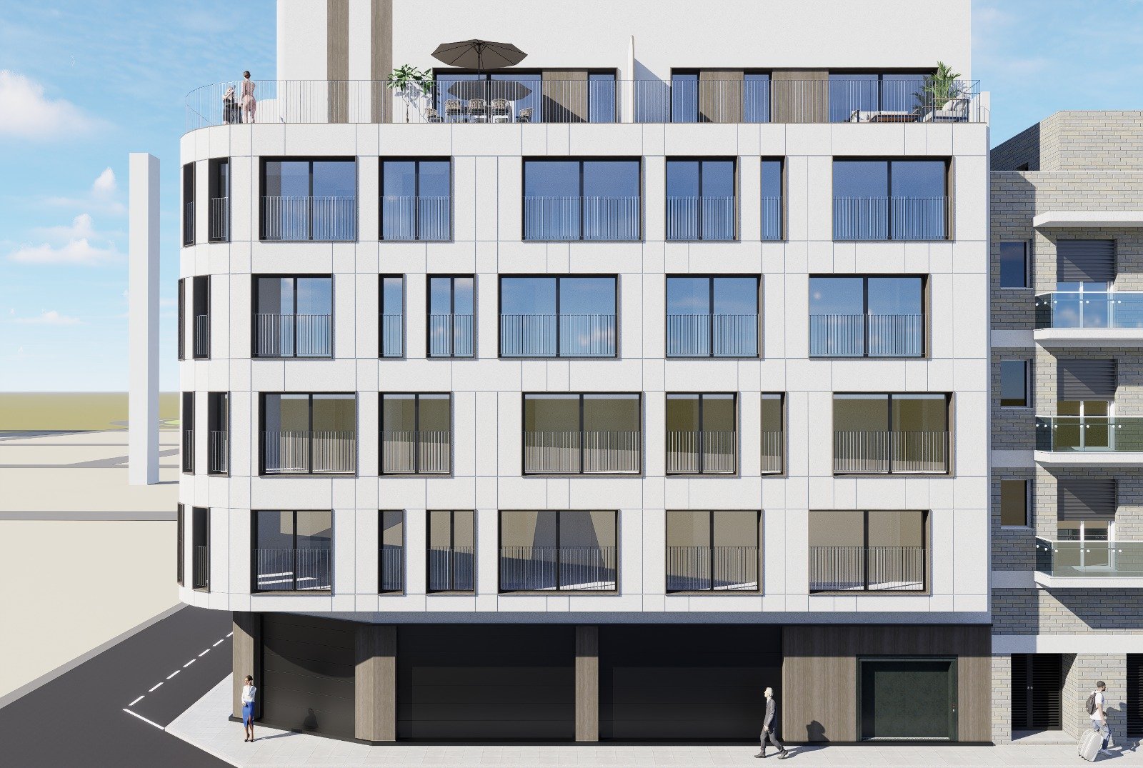 Torrevieja, Alicante: Moderne Wohnungen 600 m vom Meer entfernt, Pool und Garage, Torrevieja 