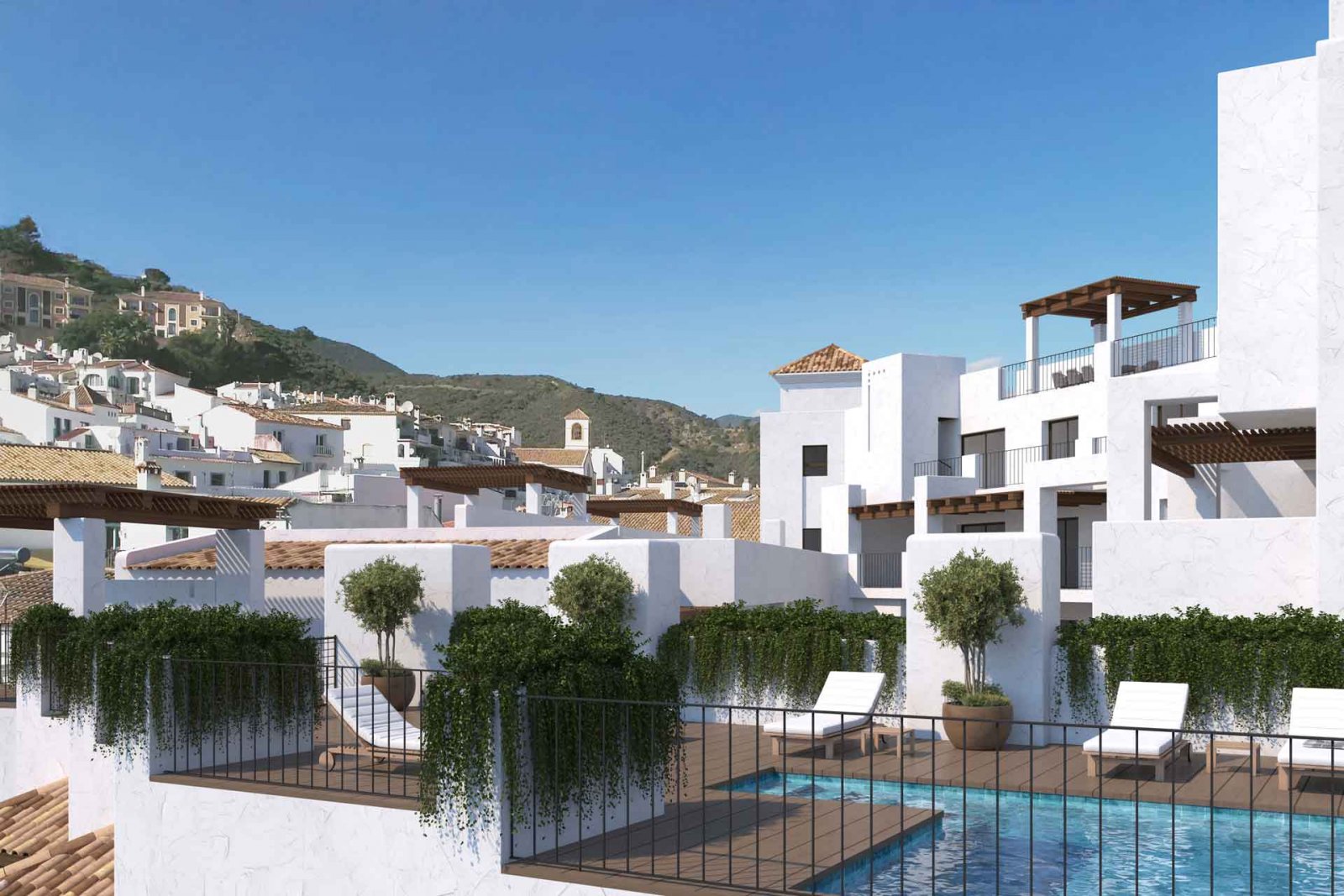 Benahavís, Málaga: Stilvolles Apartment mit Terrasse und Blick auf die Landschaft von Benahavís 