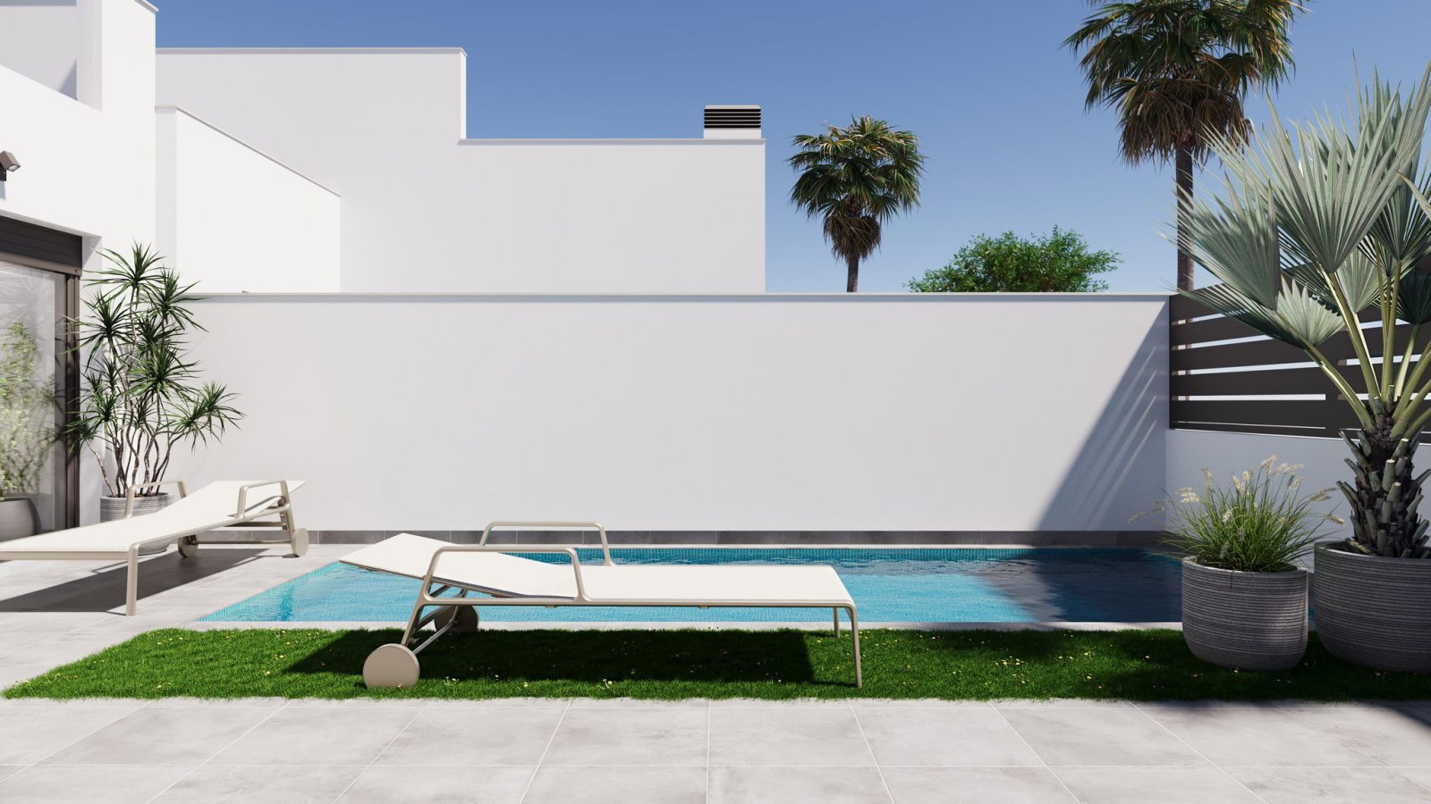Modernes Reihenhaus mit privatem Pool und Garten, in der Nähe des Flughafens Torre-Pacheco