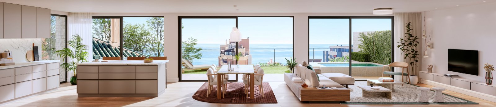 Exklusive Apartments am Meer, 200 m vom Strand entfernt, Málaga