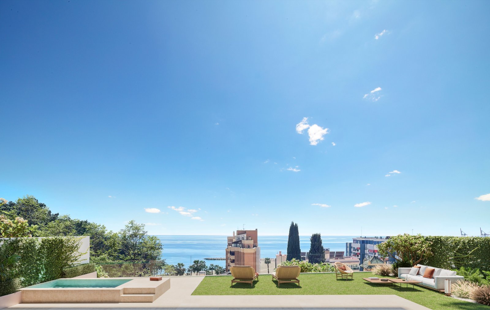 Exklusive Apartments am Meer, 200 m vom Strand entfernt, Málaga