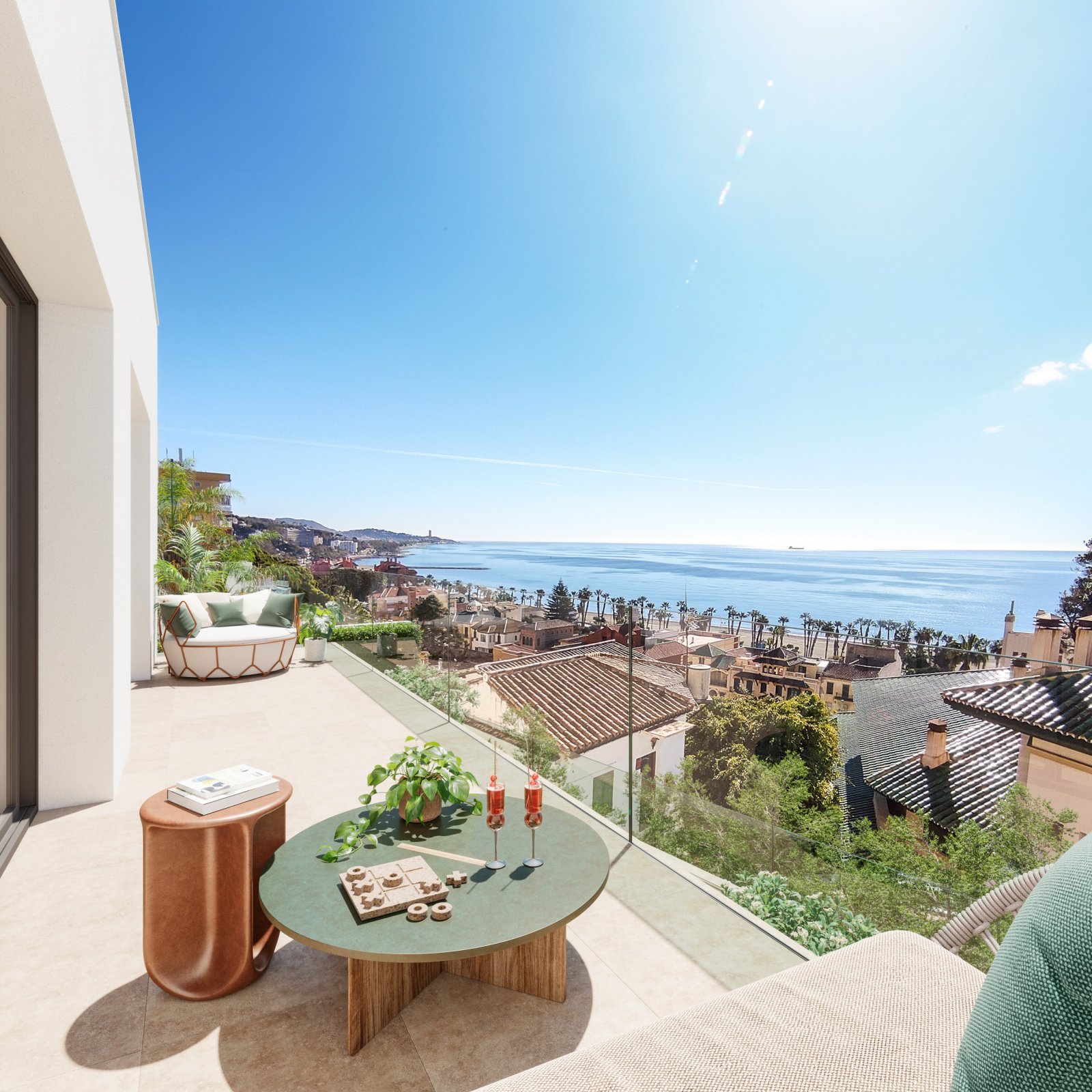 Exklusive Apartments am Meer, 200 m vom Strand entfernt, Málaga