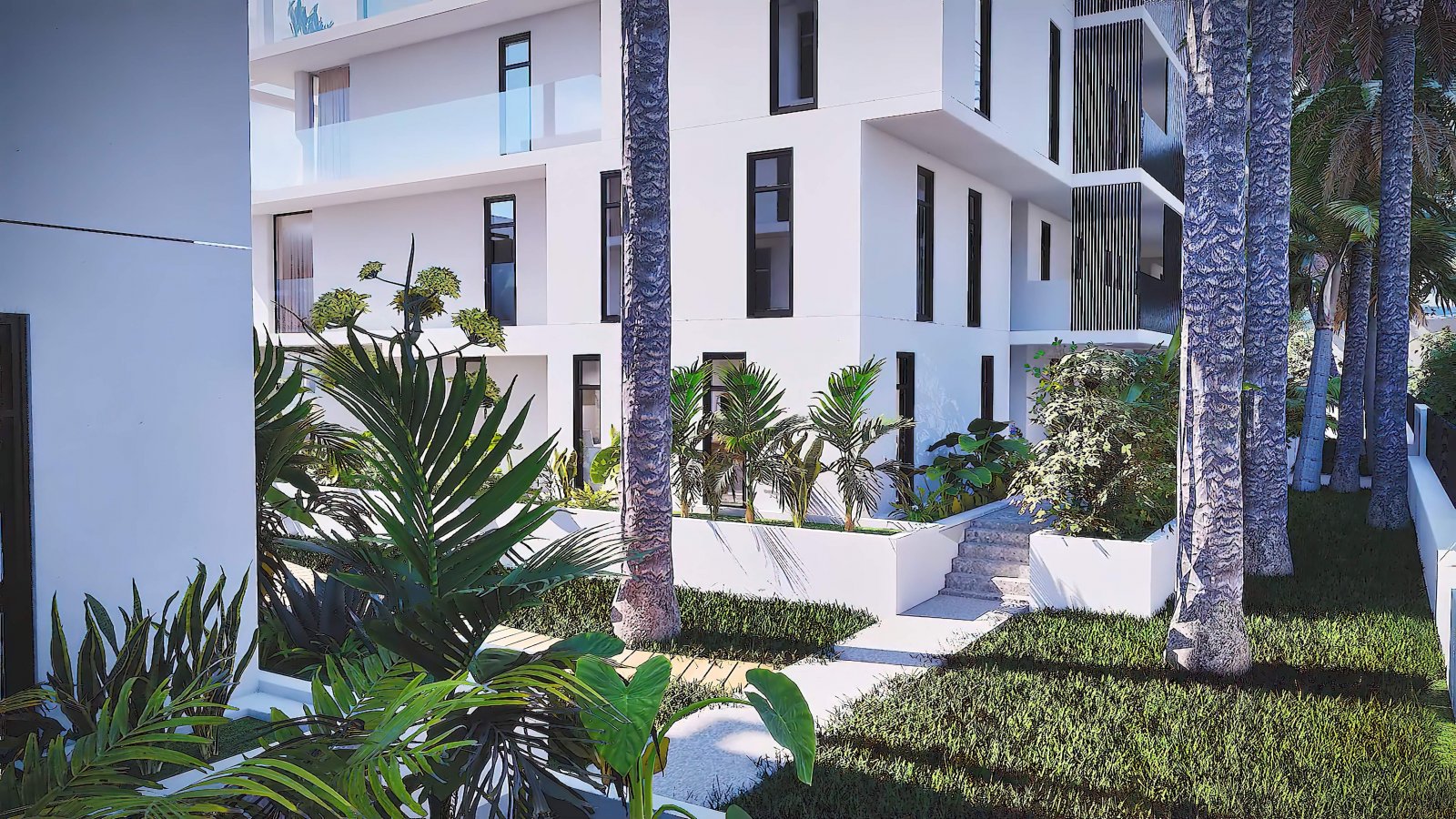 Moderne Apartments 400 m vom Meer entfernt, mit Swimmingpool und Garage, Mar de Cristal