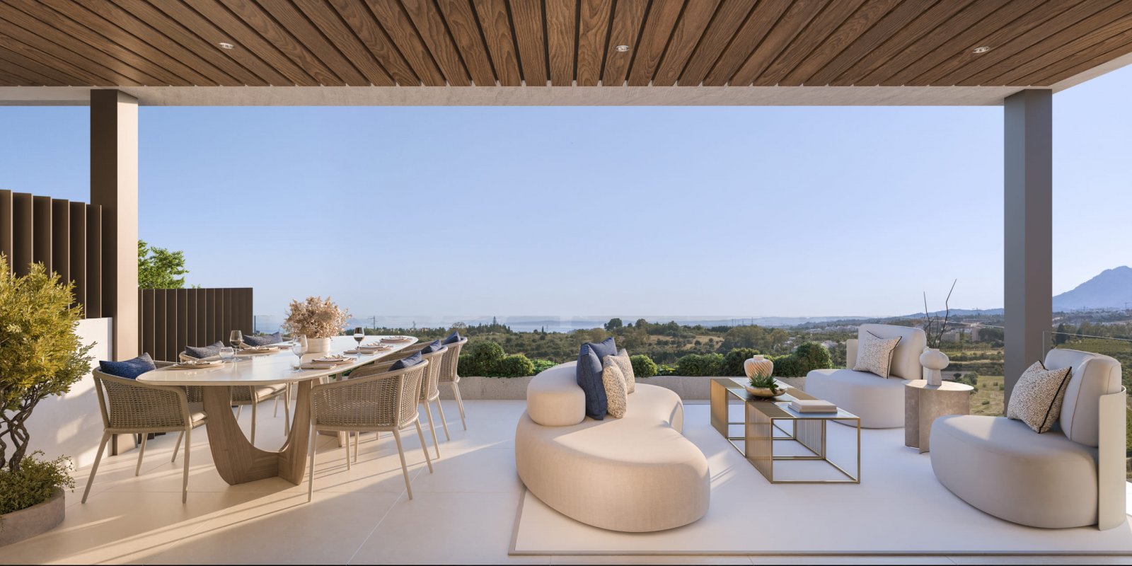 Exklusive Apartments mit Meerblick, 2 km vom Strand entfernt, Estepona