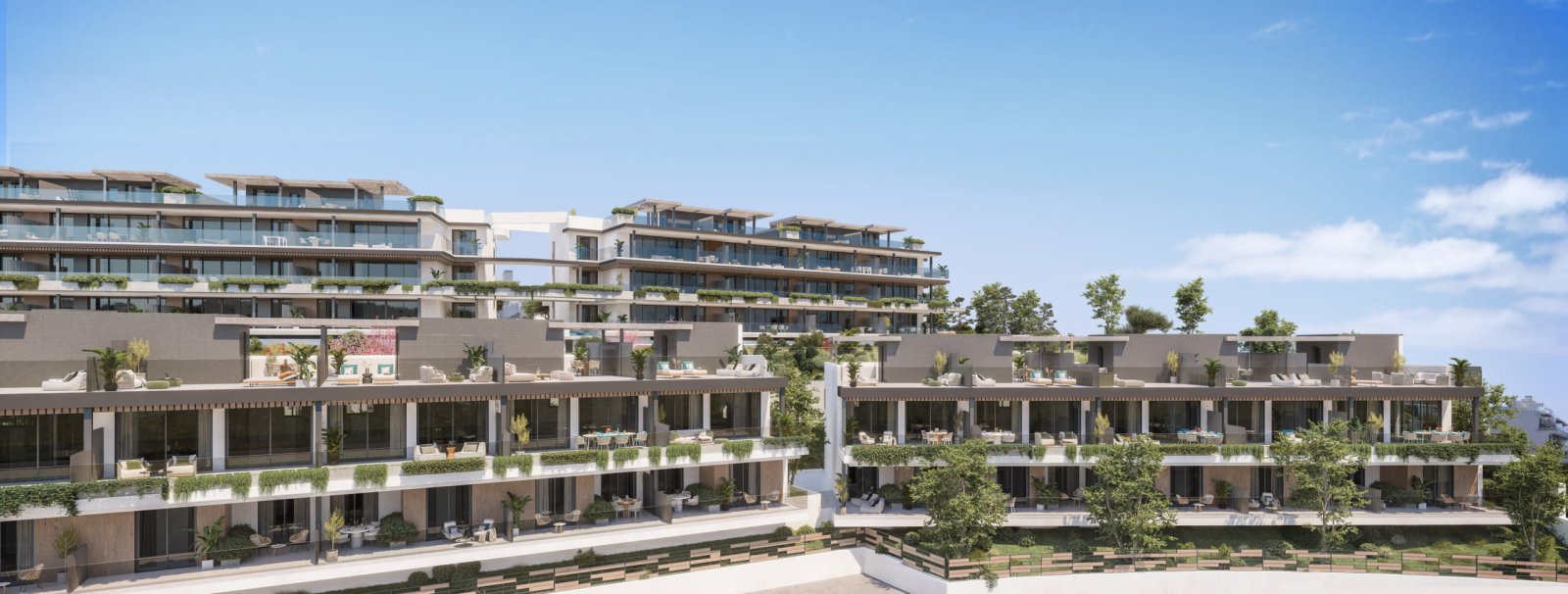 Exklusive Apartments mit Meerblick, 2 km vom Strand entfernt, Estepona