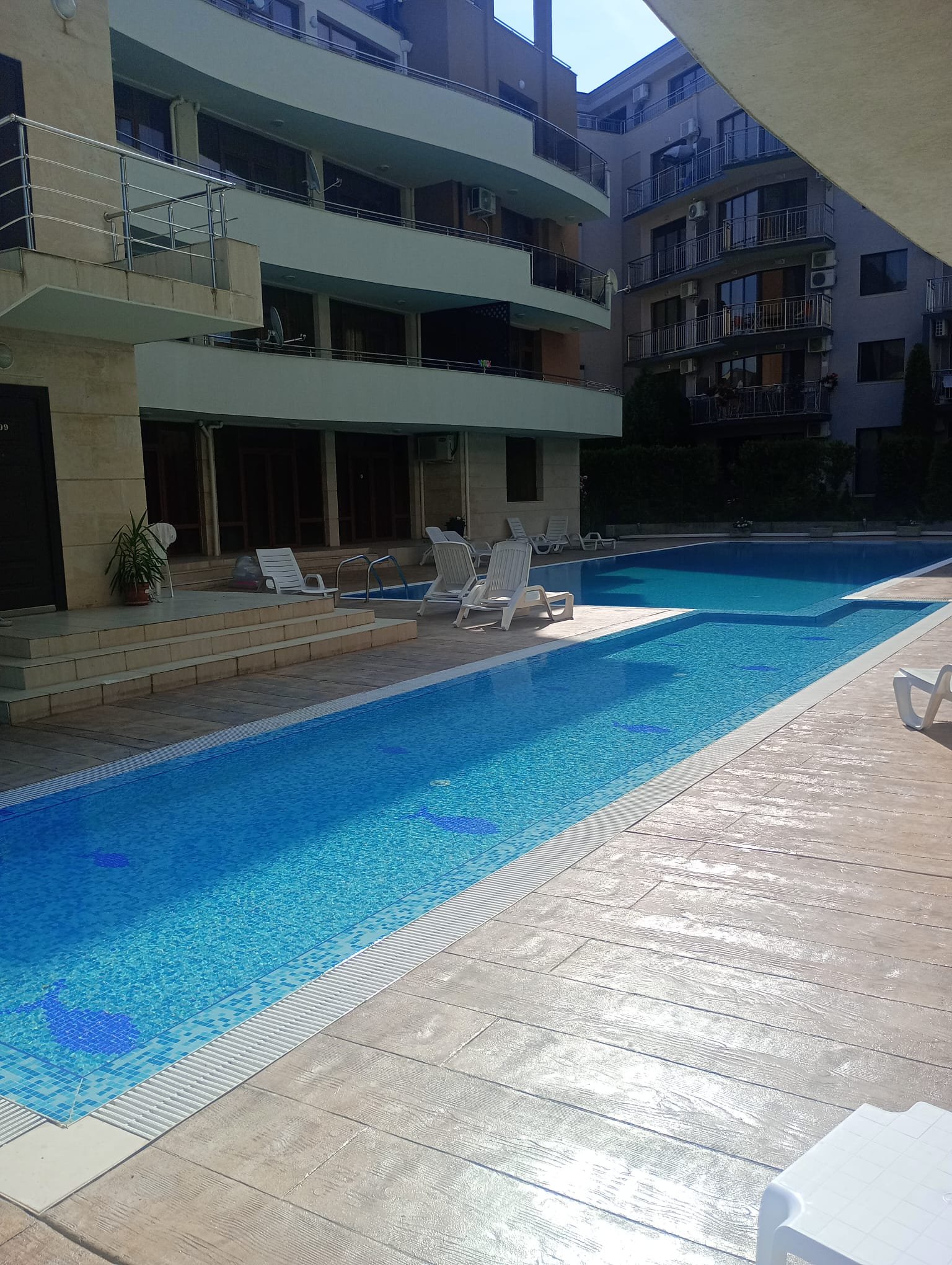 Wunderschöne, komplett möblierte Zweizimmerwohnung in den Eden Apartments in Sunny Beach