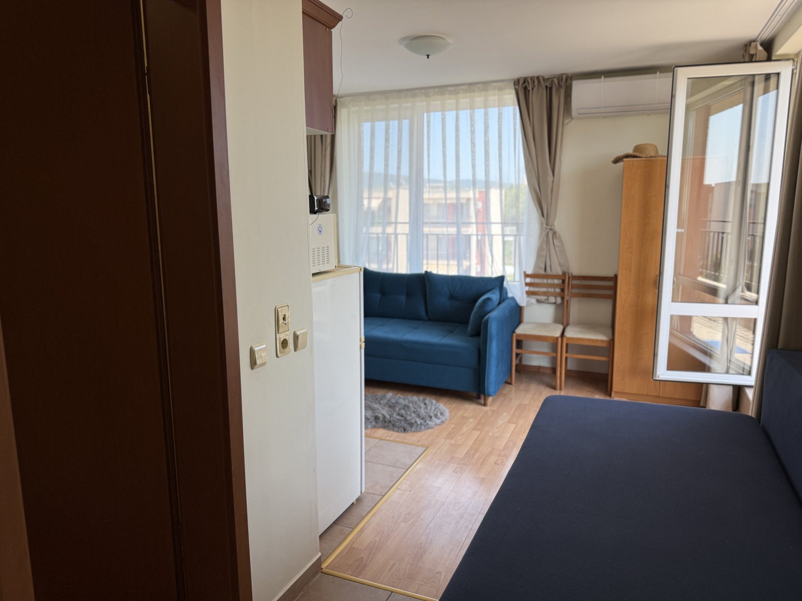 Gemütliches Ein-Zimmer-Apartment mit Bergblick im Holiday Fort Club Komplex, Sunny Beach