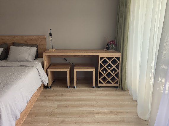 Vollständig möbliertes Studio mit herrlichem Meer- und Poolblick in einer neuen, luxuriösen Anlage