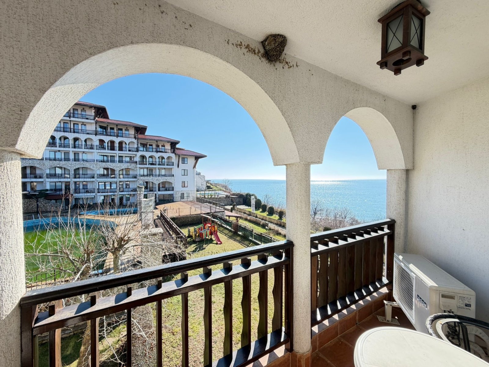 2 Zimmer Wohnung mit Meerblick in 1.Linie Komplex Manastira Sveti Vlas Bulgarien