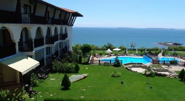 2 Zimmer Wohnung mit Meerblick in 1.Linie Komplex Manastira Sveti Vlas Bulgarien