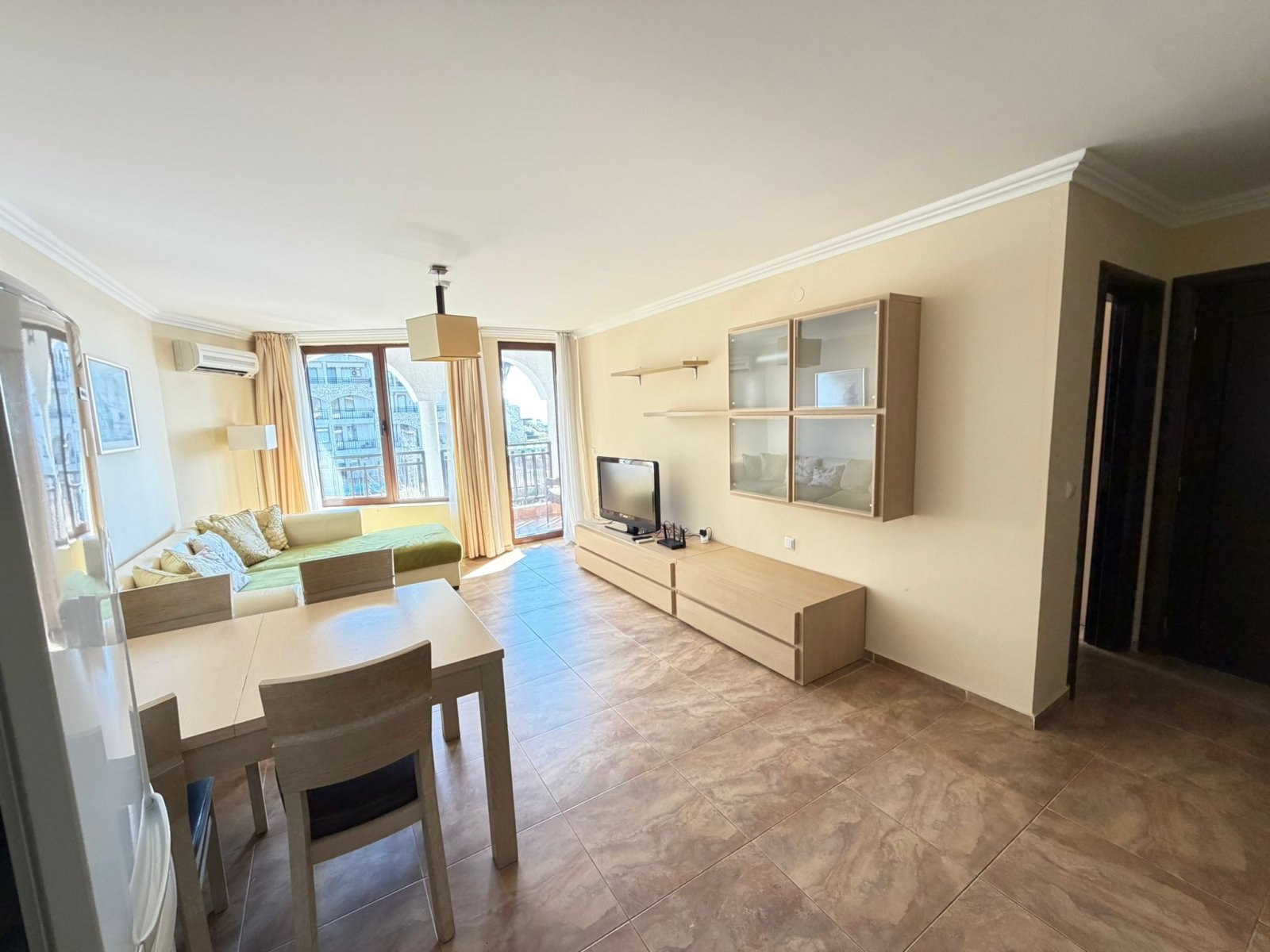 2 Zimmer Wohnung mit Meerblick in 1.Linie Komplex Manastira Sveti Vlas Bulgarien