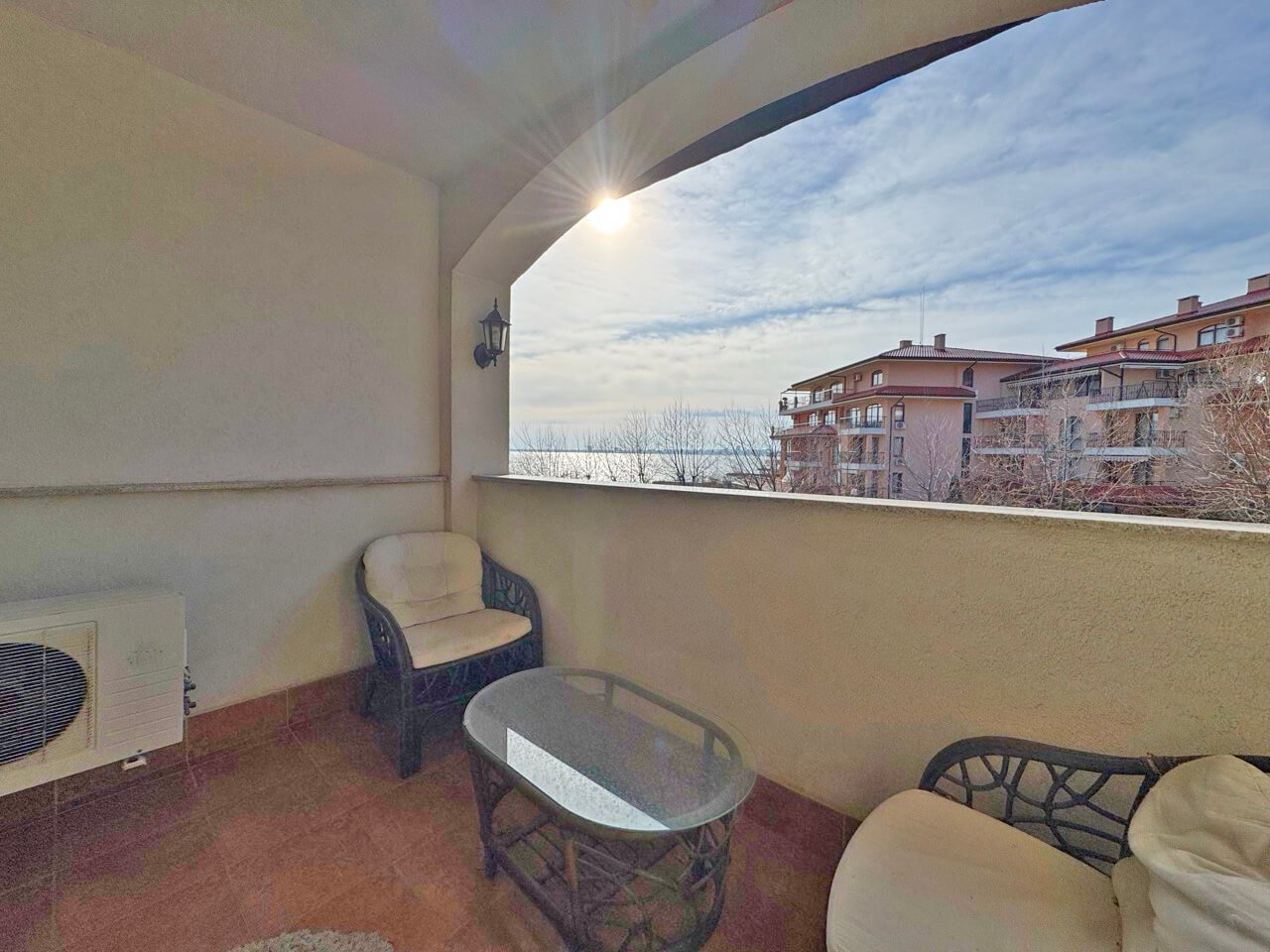 Dreizimmerwohnung mit Meerblick in Sweti Wlas, Bulgarien