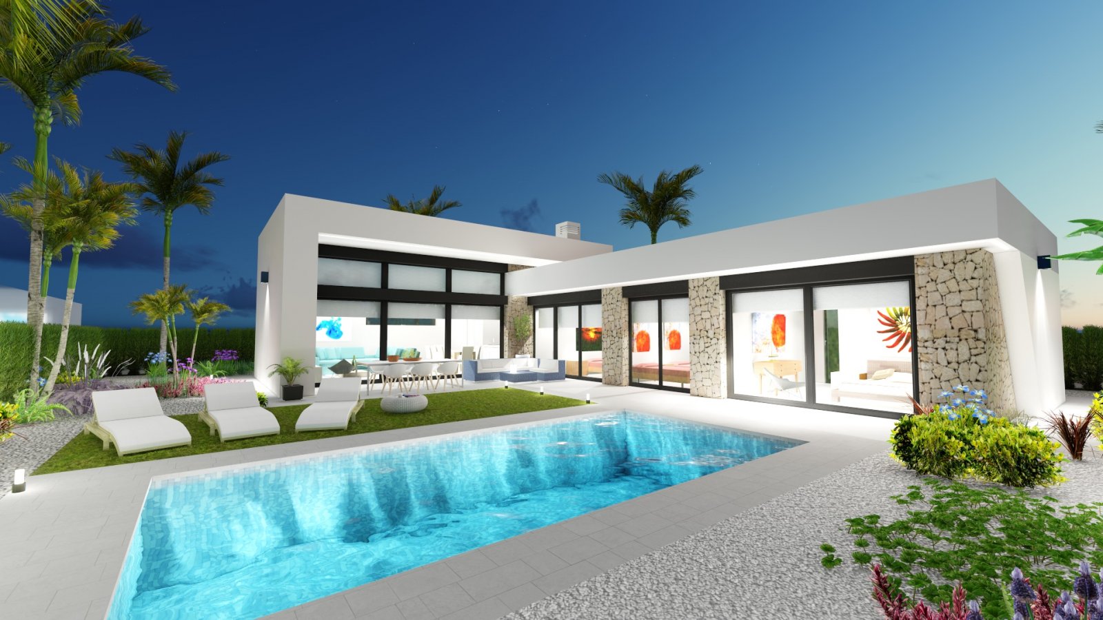 Exklusive Villen mit privatem Pool und Garten, ruhige Naturumgebung, Calasparra