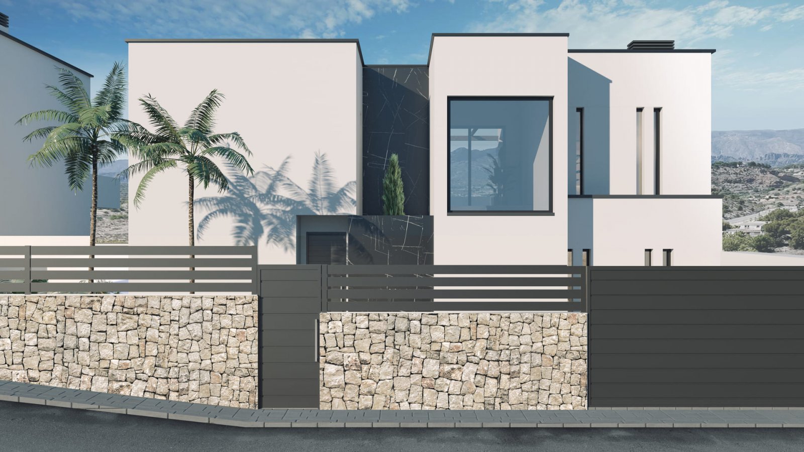 Exklusive freistehende Häuser mit Meerblick und privatem Pool, Finestrat