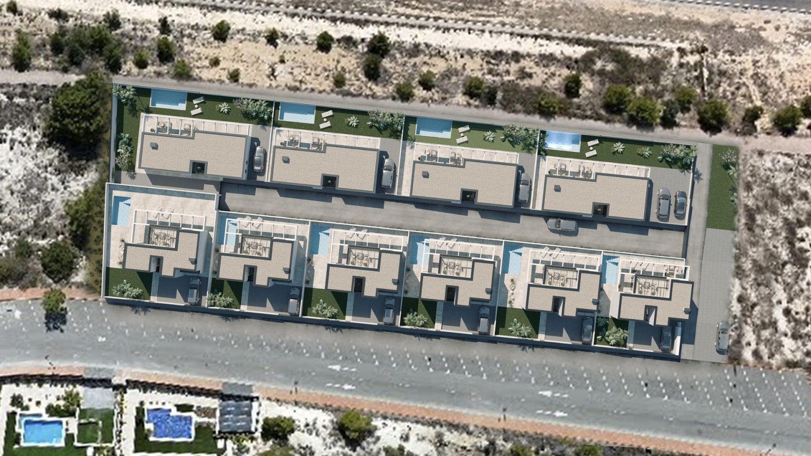 Exklusive freistehende Häuser mit Meerblick und privatem Pool, Finestrat