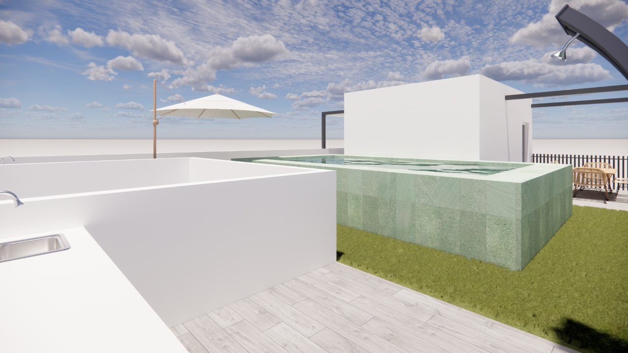 Exklusive Apartments und Erdgeschosswohnungen direkt am Meer, 170 m vom Strand entfernt, Torre de la Horadada
