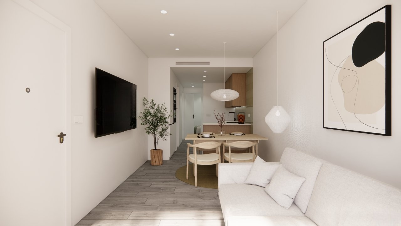 Exklusive Apartments und Erdgeschosswohnungen direkt am Meer, 170 m vom Strand entfernt, Torre de la Horadada