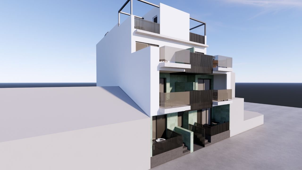 Exklusive Apartments und Erdgeschosswohnungen direkt am Meer, 170 m vom Strand entfernt, Torre de la Horadada