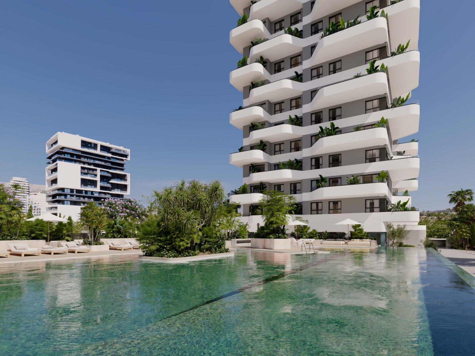 Luxusapartments, 450 m vom Strand entfernt mit Meerblick, Calpe