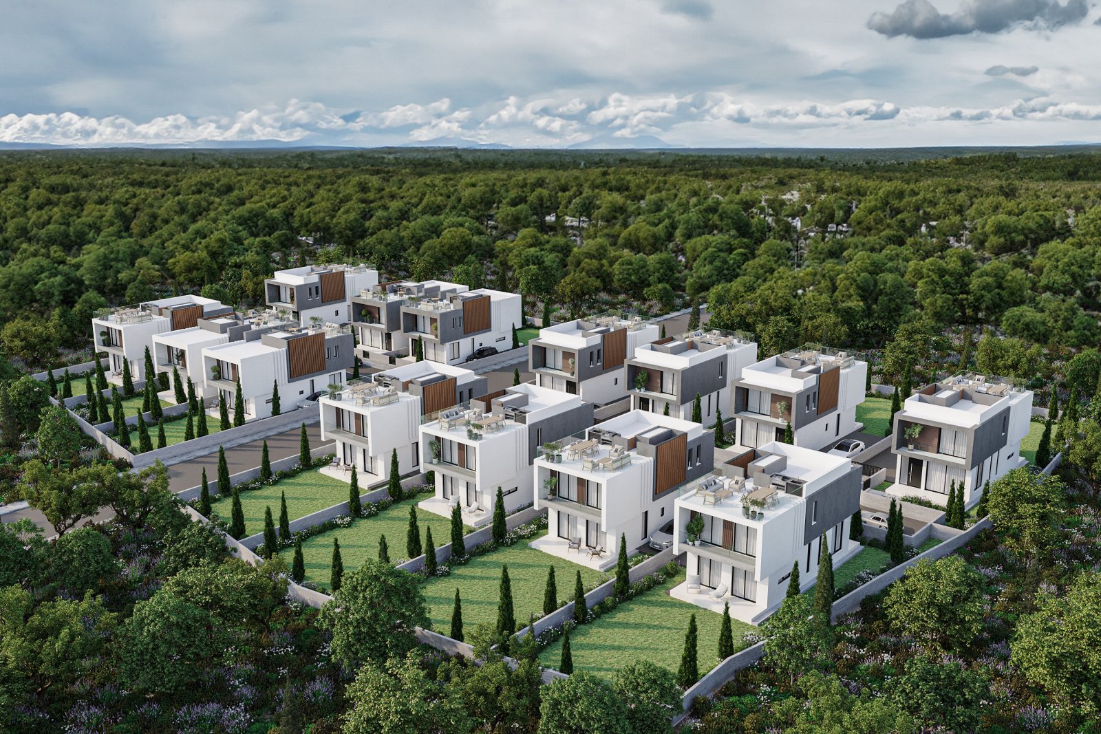 Absolute Residences | Reihenhäuser mit 3 Schlafzimmern in Mesogi, Paphos