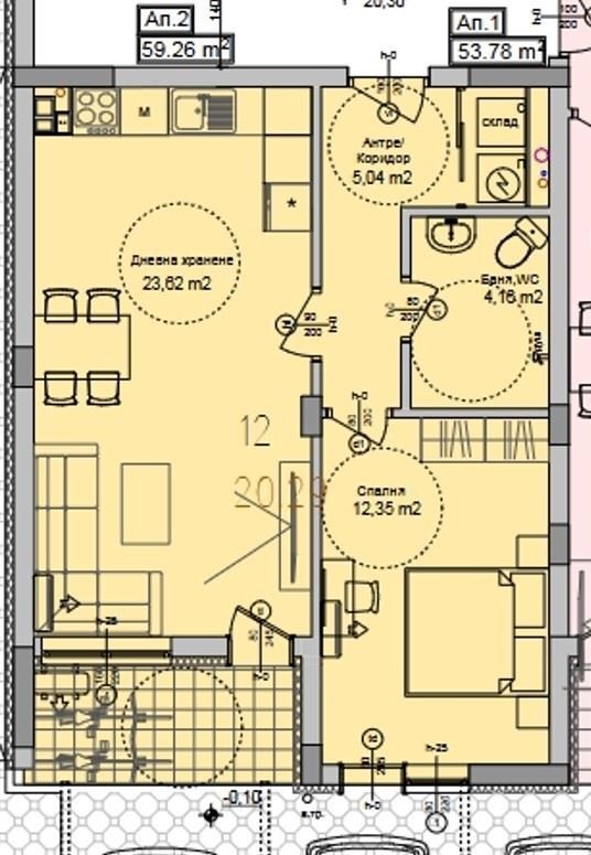 Apartment 1+1 im Sommerhaus Sarafowo, Bulgarien