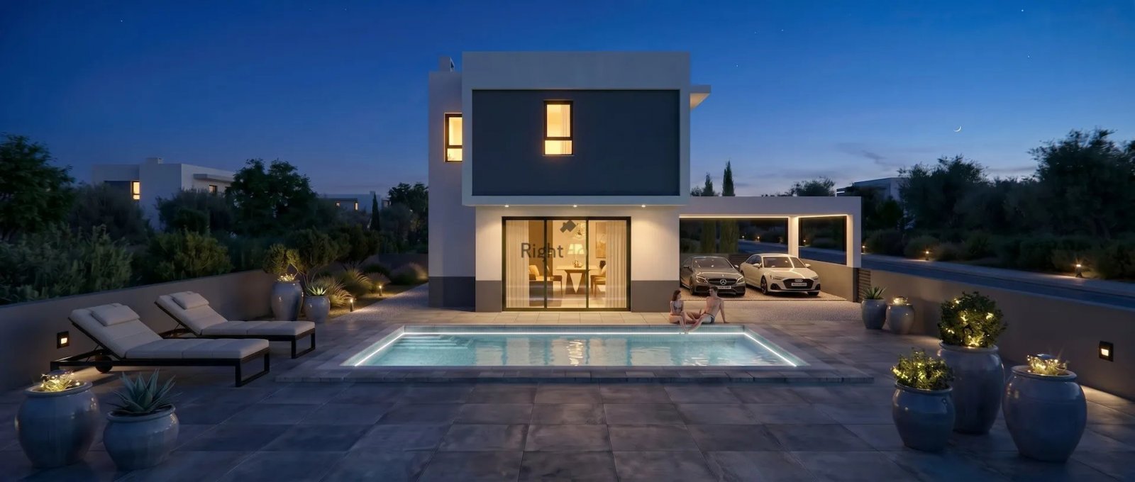 Freistehende Villa in Frenaros, Famagusta