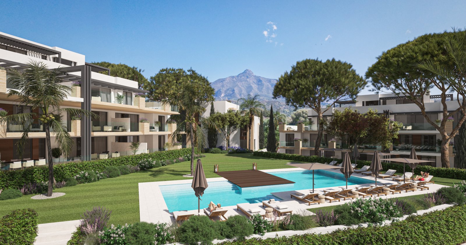 Exklusive Penthäuser mit Meerblick, 3 km vom Strand entfernt, Marbella