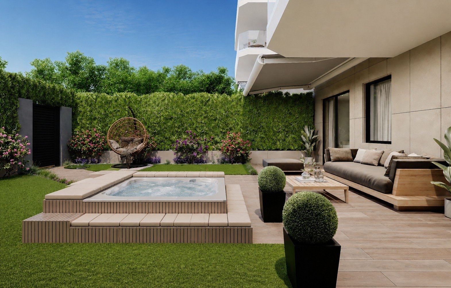 Moderne Apartments 850 m vom Meer entfernt mit Swimmingpool und Garage, Villajoyosa