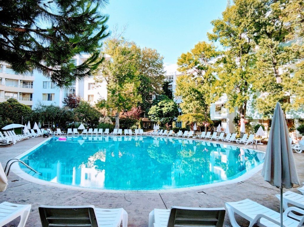 2-Zimmer-Wohnung mit Poolblick im Wohnkomplex Yassen Holiday, Sonnenstrand, Bulgarien