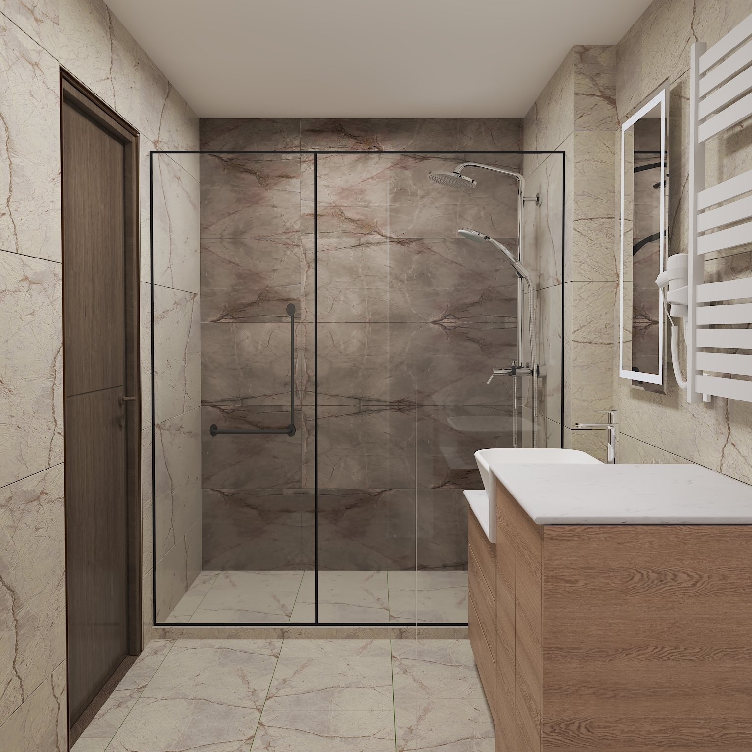 Premium-Studio Apartment in OXY Residence, Batumi, Georgien – Bergblick, vollständig möbliert & Wohnen im Hotelstil