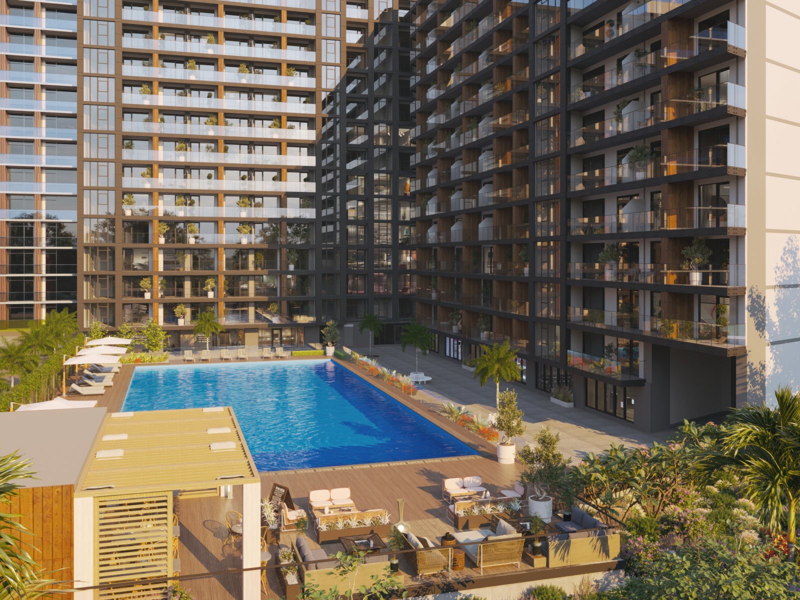Premium-Studio Apartment in OXY Residence, Batumi, Georgien – Bergblick, vollständig möbliert & Wohnen im Hotelstil