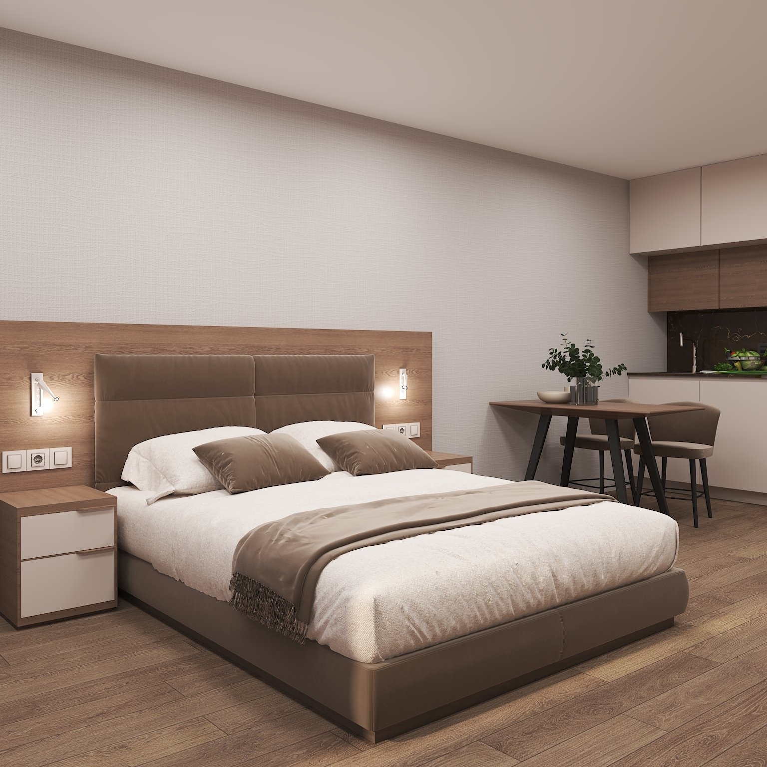 Premium-Studio Apartment in OXY Residence, Batumi, Georgien – Bergblick, vollständig möbliert & Wohnen im Hotelstil
